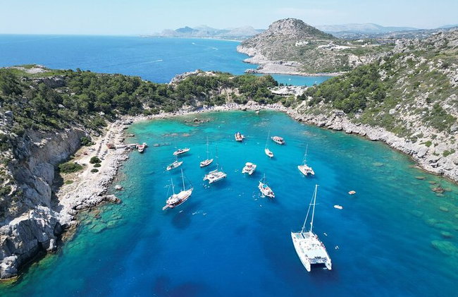 Faliraki : Croisière de 3 heures à Anthony Quinn, Ladiko et Afandou Bay - Photo 2