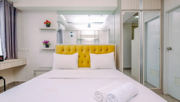 Homey Studio Room at Podomoro Golf View Apartment - Foto 2, Habitación