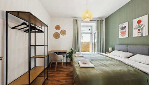 Gemütliches Apartment - hochwertiges Boxspringbett, privater Parkplatz, Terrasse, komplette Küche, WLAN, 40 Zoll HD TV - Foto 5