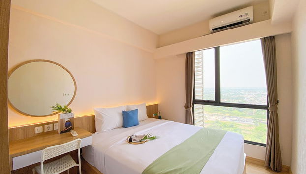 Relaxing And Strategic 2Br At Sky House Bsd Apartment - Foto 4, Habitación