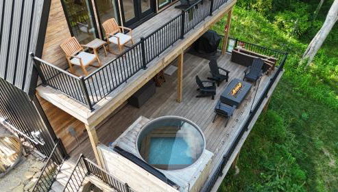 Aframe River Retreat, Sauna, Hot Tub, Workspace, New Build! - Foto 3