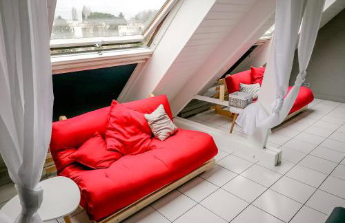 Superbe loft 90m² proche parc expo Nantes (6p) - Foto 8