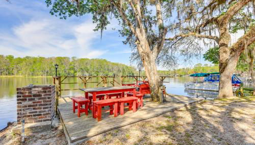 Dock and Fire Pit Scenic Studio on Suwannee River! - Foto 2