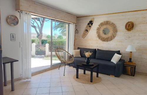 LES CAPITELLES 5 - Accès direct à la plage depuis le jardin - T2 avec cabine - 6 pers - jardin - Piscine - parking - Photo 1