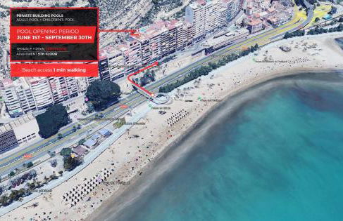 Céntrico, reformado, frente a playa de Alicante y piscina - Photo 1