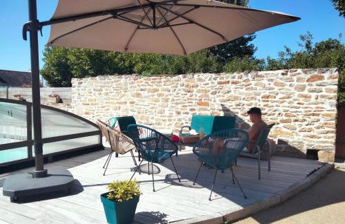 Magnifique longère avec piscine chauffée à 3 mn d'Audierne et 8 mn de pont croix , parking privé - Photo 11