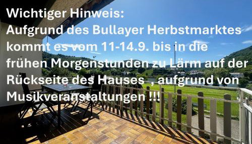 Traumaussicht Moselblick Kamin Balkon Burgblick 65 Zoll TV Waipu Lindenplatz - Foto 1