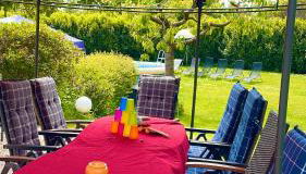 Ferienwohnung Hotel Appartement 2 Schlafzimmer Altes Landhaus Oste mit Terrasse, Grill, Küche, Bad, WLAN, nah am Nordsee Strand - Foto 5