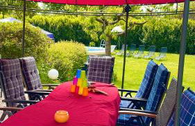 Ferienwohnung Hotel Appartement 2 Schlafzimmer Altes Landhaus Oste mit Terrasse, Grill, Küche, Bad, WLAN, nah am Nordsee Strand - Foto 5