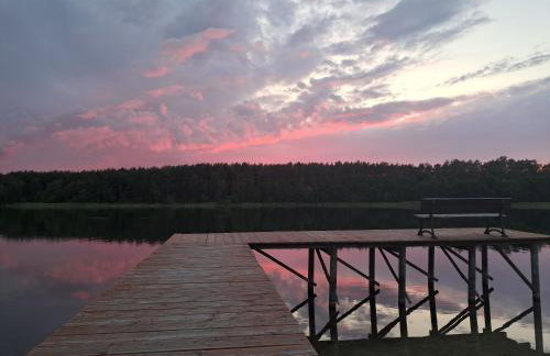 Domki przy jeziorze z prywatną plażą w Borach Tucholskich Pensjonat Alicja wczasy z dziećmi nowe luksusowe domki na skraju jeziora i lasu - Foto 15