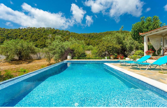Villa Tassoula Large Private Pool Walk to Beach Wifi - 2830 - Foto 29