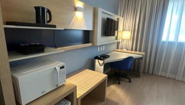 Flat em Santos próximo a praia e Vila Belmiro - Foto 5, stove, minibar