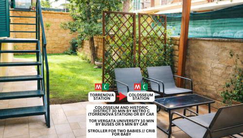 Golden Stay Rome - Entire Apartment for 6 People with Private Garden and Garage - Photo 2, Garden, Garden view