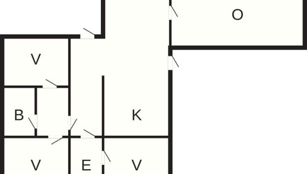 6 Person Holiday Home in Graested - Photo 2, Plan d’étage