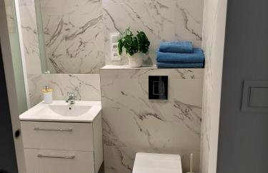 Noclegi Duet House Green Harmony Studio wejście na kod CENTRUM Ptak, Orientarium, Mandoria, Fala, Centrum Zdrowia Matki Polki, bezpłatny parking, klimatyzacja - Foto 3