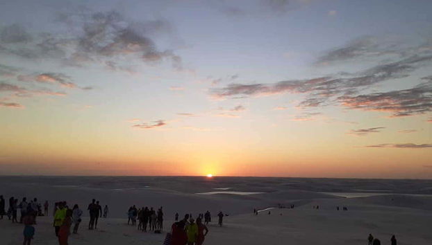 Tramonto sulle lagune di Barreirinhas