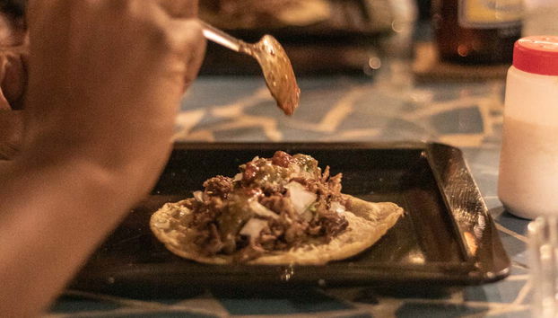 Uno dei tacos che degusteremo