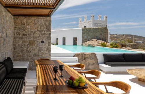 Mykonos Town Black Villa with Cave Heated Pool - Foto 56