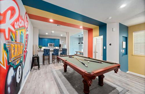 Modern 3-Story Townhome w Pool Table, Sleeps 10 Near Stadiums - Foto 18