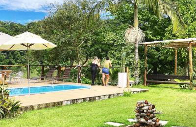 Sítio Recanto dos Lagos piscina sauna e churrasqueira - Foto 11