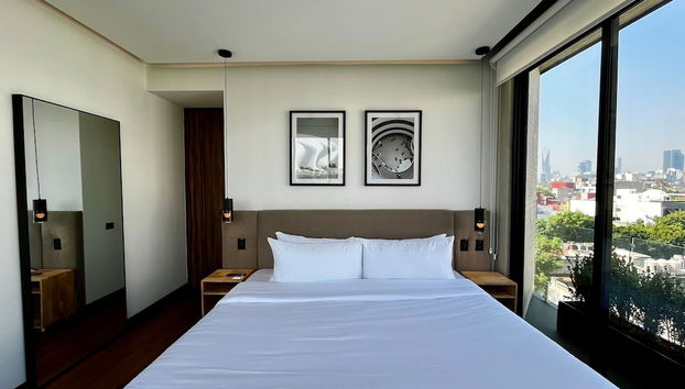 w Amazing 2BR With Elegant Balcony in Roma Nte - Foto 4, Habitación