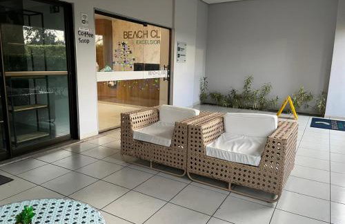 Flat Beach Class Excelsior - Apto Completo para 4 pessoas vista rio e mar - Foto 62