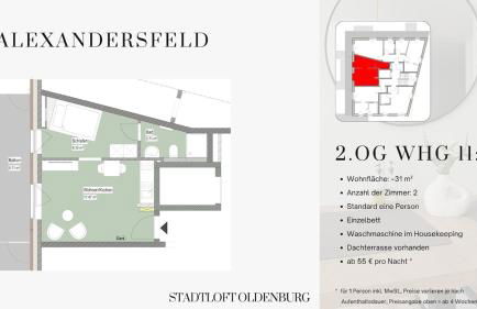 Stadtloft Apartment "Alexandersfeld" Moderne Extended Stay Apartments nahe Zentrum - Photo 11