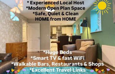 The Orchid-Central Beeston-Private Apartment-SmartTV-Free Wi-Fi-Tram-Parking - Foto 1