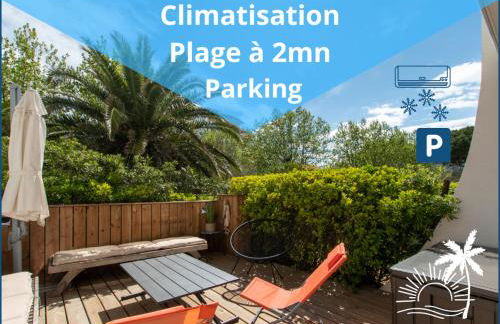 Le Murmure du Palmier * Mer à 2 min * Parking Privé * Terrasse - Foto 1