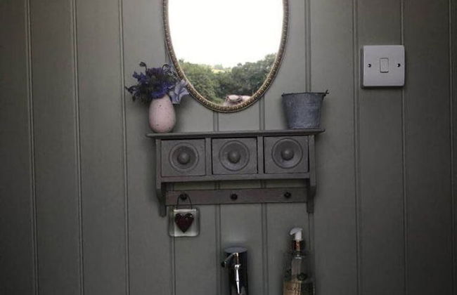 1 Bed Shepherds Hut - Sleeps 2 -wood Fired Hot Tub - Foto 6