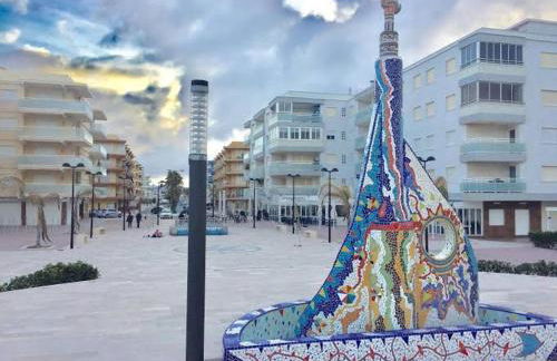 .Apartamento 1a linea de playa + piscina + parking DAIMUS - Foto 25