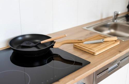 mayhome - das STRANDLOFT schönes Studioapartment mit Balkon, Küche und Tiefgarage - Sauna und Fitness direkt nebenan - Foto 15