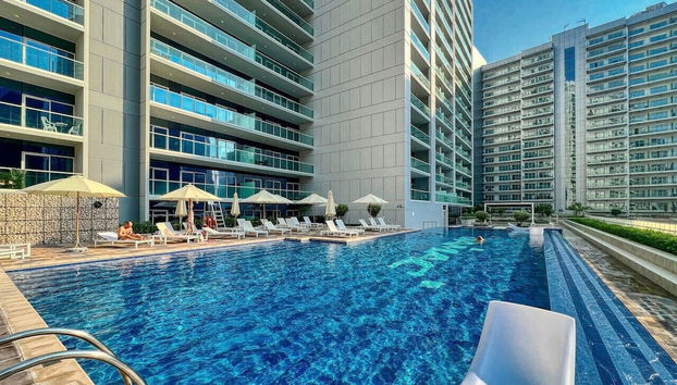 Waterfront 2BR w Canal View Near Burj Khalifa - Foto 4, Habitación