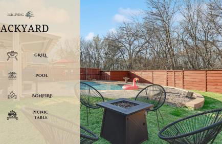 Glamorous 4BR 2,5BA Holiday Home with Pool, Game Room & Fire Pit - Foto 35