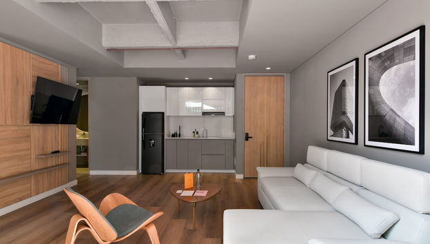 w Resplendent 1BR w Modern Balcony in Unicentro - Foto 5, Habitación