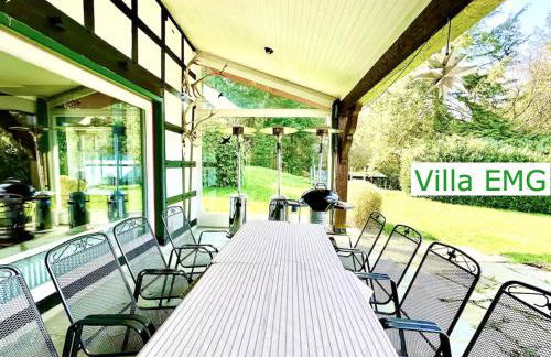 Villa EMG Ferienhaus in Alleinlage mit Privatsee Jacuzzi und Sauna für bis zu 22 Personen bei Osnabrück - Foto 23