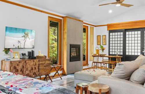 Volcano Tea House Cottage-SpaBath-HotTub-FirePlace - Foto 50