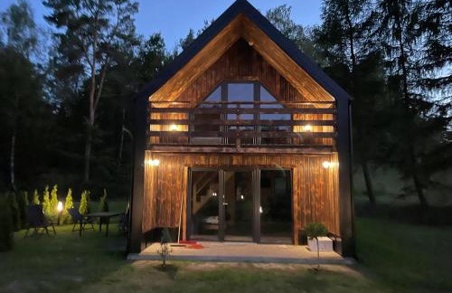 Przystanek Kistówko komfortowe domki z jacuzzi, staw wędkarski, kominek, las, przestrzeń - Foto 10