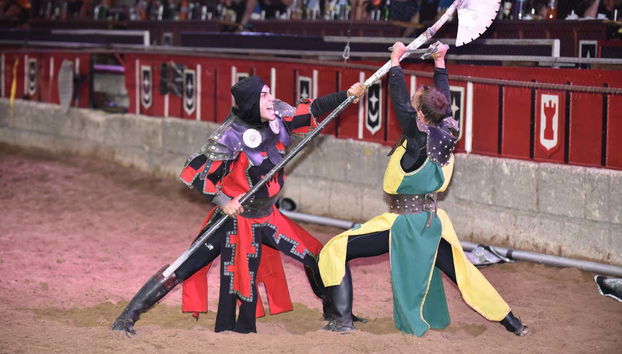 Durante lo spettacolo medievale