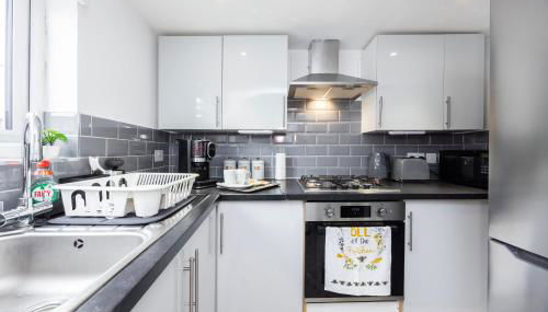 Quick Access to London City, Self Check-in! - Foto 4, stove, dishwasher, toaster