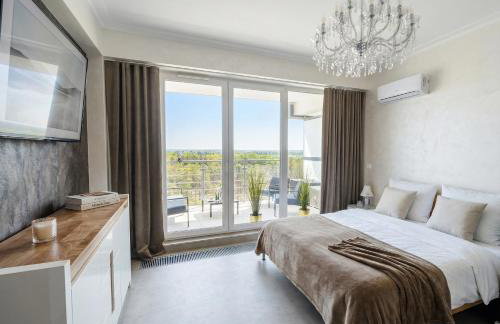 Royal Suite, 50 meters to Beach, 10th Floor, Panoramic View, Parking, Porta Mare Active & Spa - Foto 9