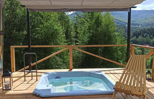 Zawoja domki z jacuzzi, domek w stylu góralskim - Foto 8