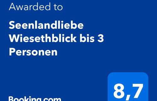 Seenlandliebe Wiesethblick bis 3 Personen - Foto 22