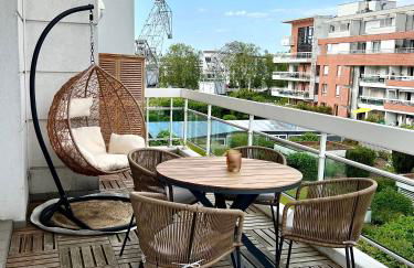 Appartement climatisé 3 étoiles T3 chic à Strasbourg avec billard et terrasse - Foto 12