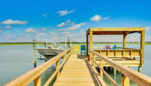 Reel Blessed Topsail Beach Home with Private Dock! - Foto 2