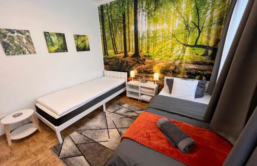 Großes Apartment Aschaffenburg 4 Schlafzimmer bis zu 10 Personen Mainpark Apartment Mainaschaff - Foto 35