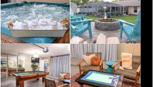 Escape to Secluded Spa, Heated Pool, Game Room, Firepit Near Crystal and Rainbow Rivers - Foto 5, Game Room