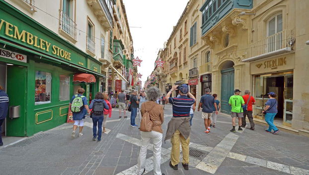 Percorrendo as ruas de Valleta