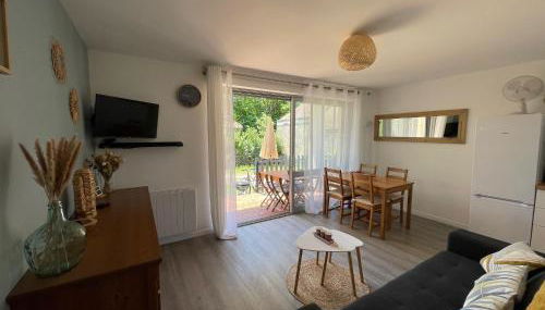 Appartement avec chambre, terrasse et jardinet proche plage, forêt pins, piste cyclable, lac - Foto 5