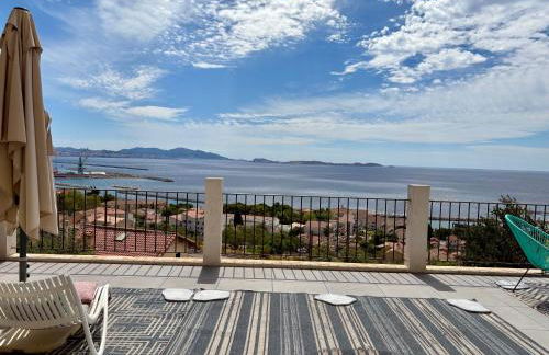 Superbe terrasse avec vue panoramique sur la mer - Foto 8
